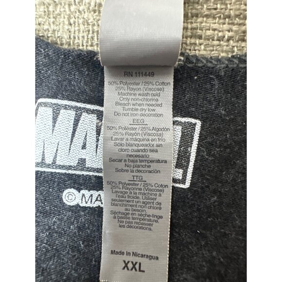 Marvel Peace Floral Black Racerback Tank Top Womens XXL & Gray Shorts - Picture 5 of 13